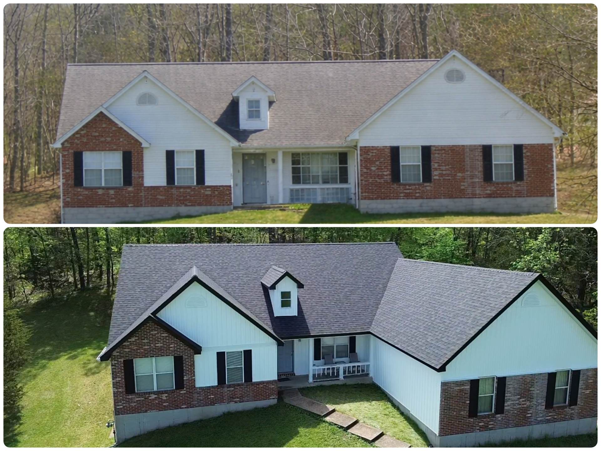 Before After Roof Replacement St. Louis in St. Louis, MO